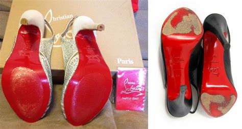 how can you tell if red bottom shoes are fake|real louboutin shoes red bottoms.